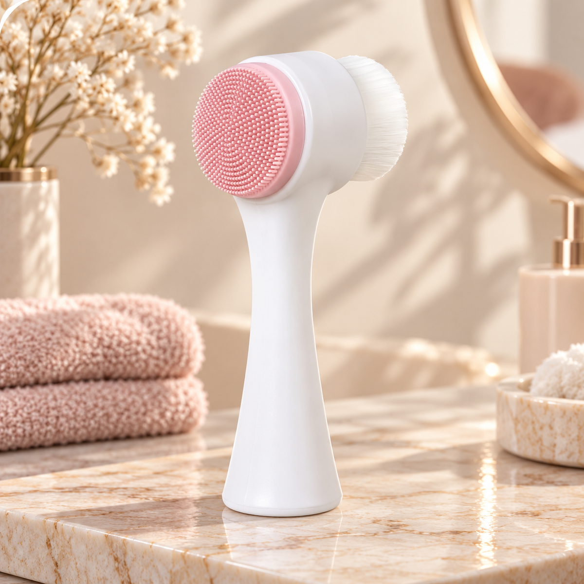Silicone Facial Cleansing Brush – Gentle Exfoliating Massager